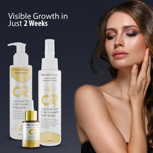 OR Anti-Hair Fall & Re-Growth Serum, Spray & Shampoo
