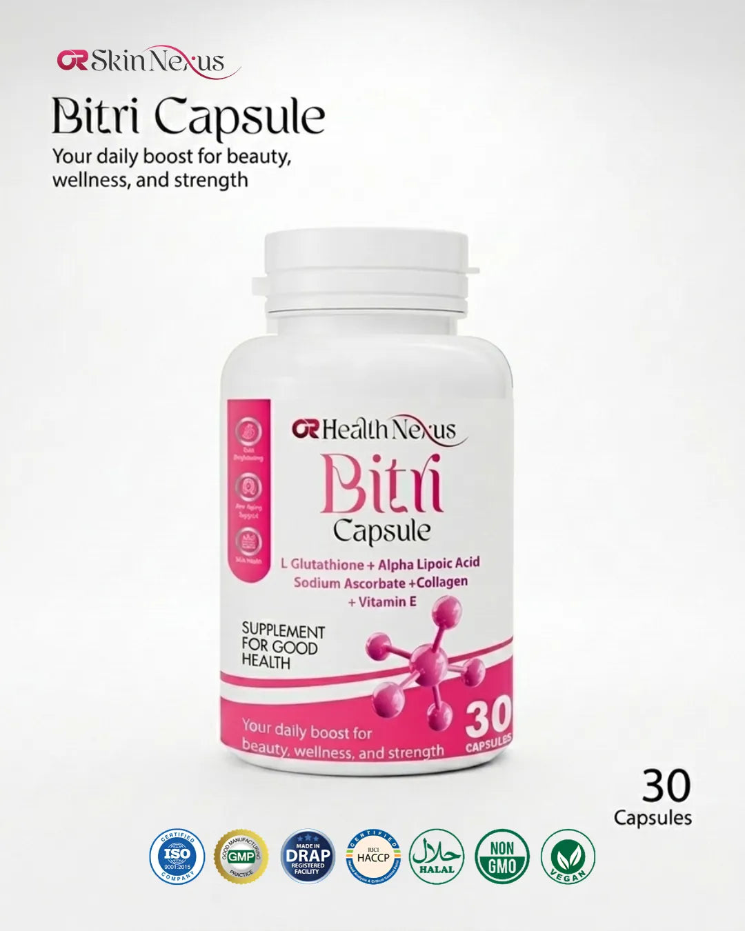 Bitri Capsule - Glutathione & Antioxidant Formula