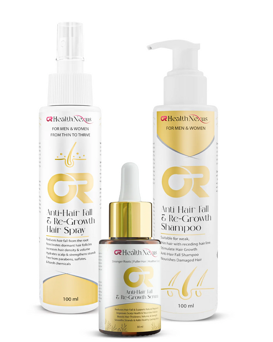 OR Anti-Hair Fall & Re-Growth Serum, Spray & Shampoo
